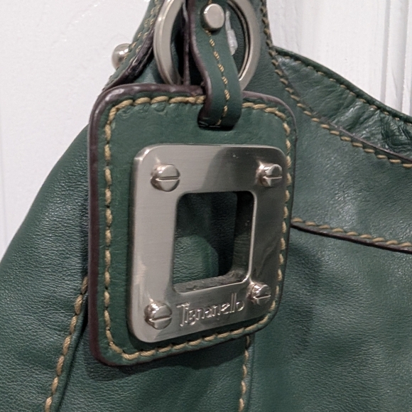 Tignanello Dark Green Leather Shoulder/Hobo Bag - Picture 4 of 14